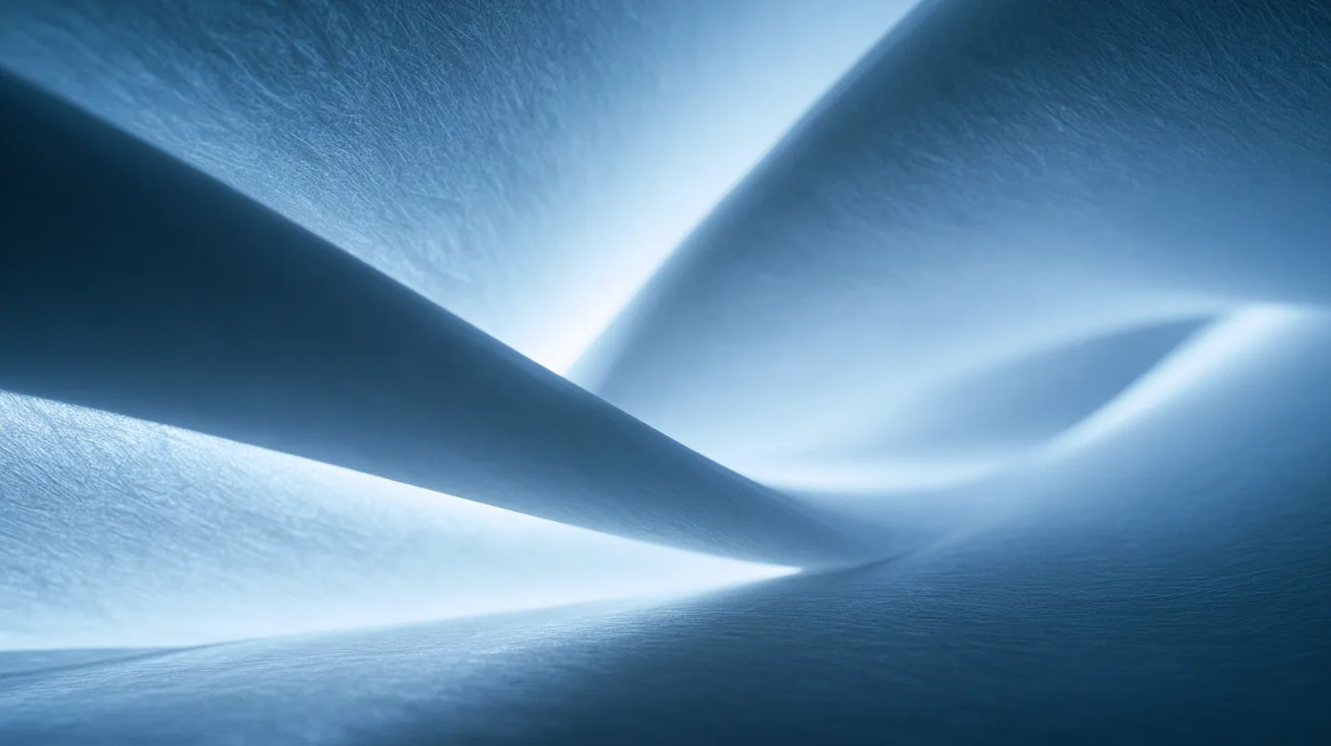 Abstract paper-like layers representing fragmented documents brought together.